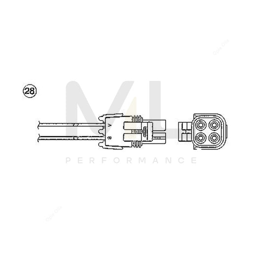 NTK Lambda Sensor - Oxygen / O2 Sensor OZA695-EE2 (NGK 91173) | ML Car Parts UK | ML Performance
