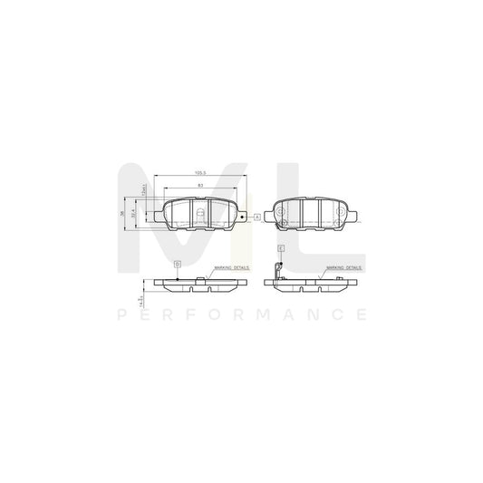 Bosch 0986Tb2417 Brake Pad Set Excl. Wear Warning Contact, With Accessories  | ML Performance Car Parts