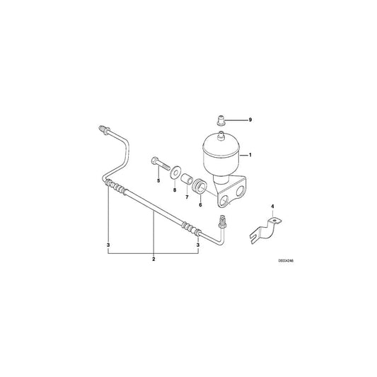Genuine BMW 37131091127 E38 Pressure Hose Assy Left (Inc. 725tds, 750i & 730d) | ML Performance UK Car Parts