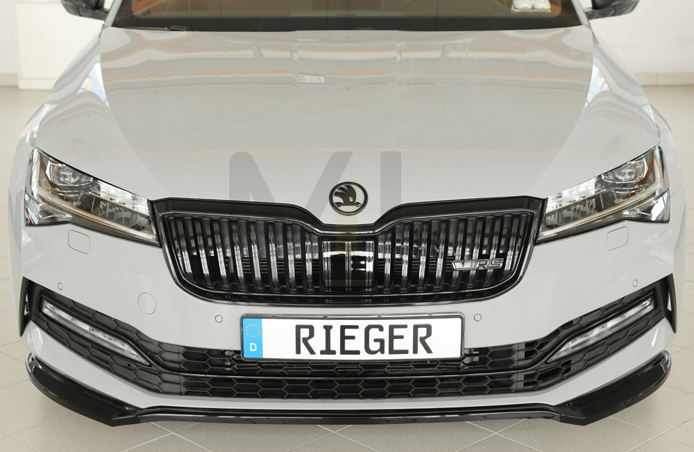 Rieger 00088175 Skoda 3T 3V Superb III Front Splitter 6 | ML Performance UK Car Parts
