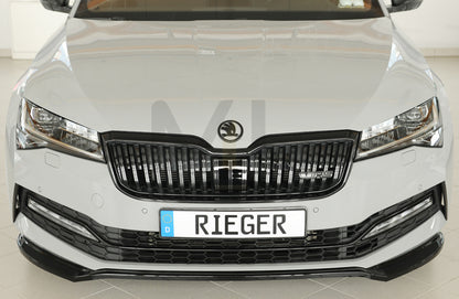 Rieger 00088175 Skoda 3T 3V Superb III Front Splitter 6 | ML Performance UK Car Parts