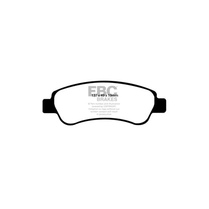 EBC PDKR1001 Citroen Fiat Peugeot Ultimax Rear Brake Pad & Plain Disc Kit - Brembo Caliper 2 | ML Performance UK Car Parts