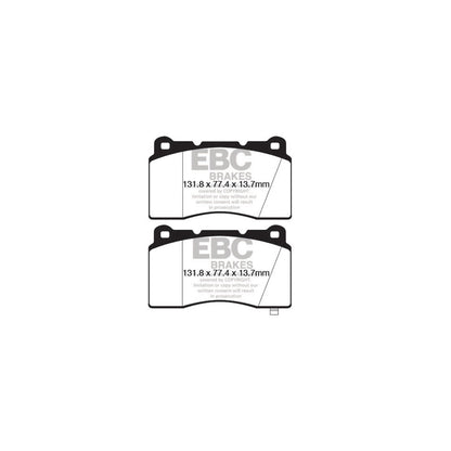 EBC DP42147R Chevrolet Holden Holden Hsv Hyundai Yellowstuff Front Brake Pads - Brembo Caliper 2 | ML Performance UK Car Parts