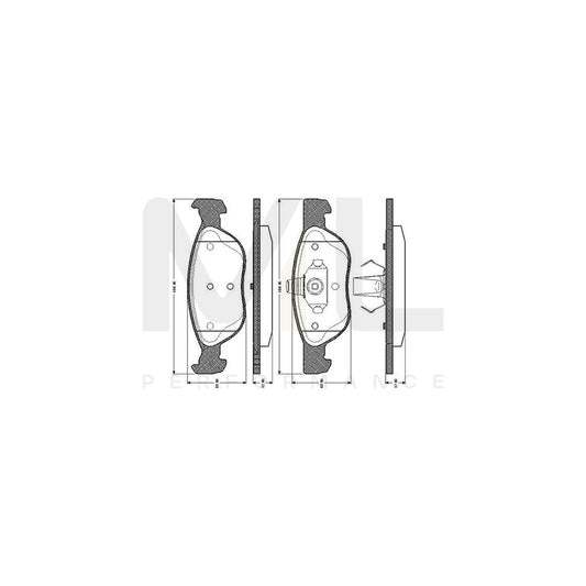 Bosch 0986Tb2281 Brake Pad Set Excl. Wear Warning Contact, With Accessories  | ML Performance Car Parts