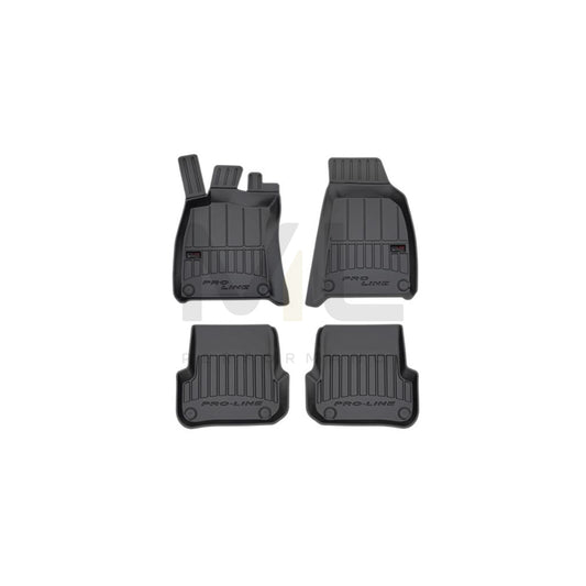 FROGUM 3D407633 Floor mat set for AUDI A6 C6 Saloon (4F2) Elastomer, Front and Rear, Quantity: 4, Black | ML Performance Car Parts