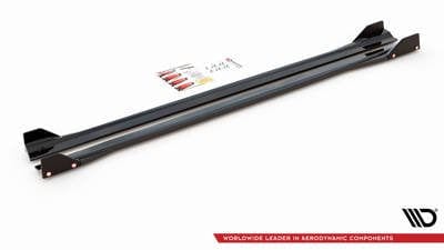 Maxton Design Mercedes Benz A45 S AMG W177 Side Skirts Diffusers + Flaps V.2