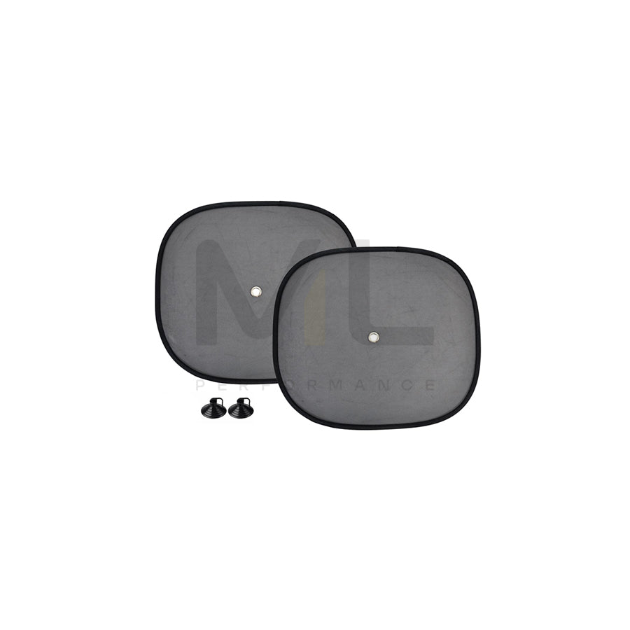 AMiO 01537 Car sun shade Black, Nylon, Quantity: 2 | ML Performance Car Parts