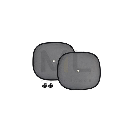AMiO 01537 Car sun shade Black, Nylon, Quantity: 2 | ML Performance Car Parts