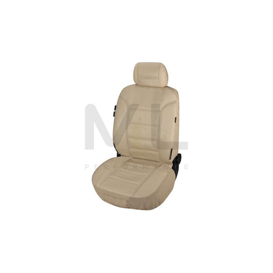 WALSER 19636 Car seat cover Beige, Leather, Front | ML Performance Car Parts