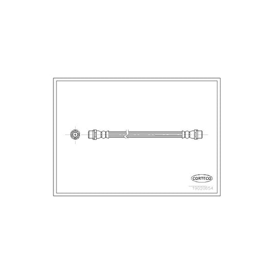 Corteco 19020654 Brake Hose For Audi 80 | ML Performance UK