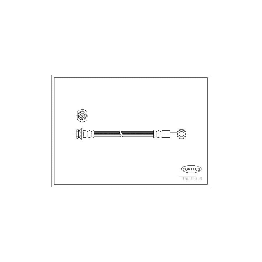Corteco 19032356 Brake Hose For Nissan Patrol Gr Iv Off-Road (Y60, Gr) | ML Performance UK