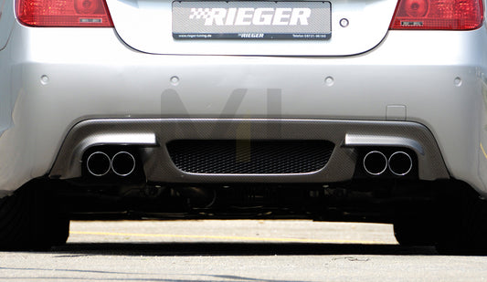Rieger 00099573 BMW 5 Series E60 E61 Rear Diffuser 1 | ML Performance UK Car Parts