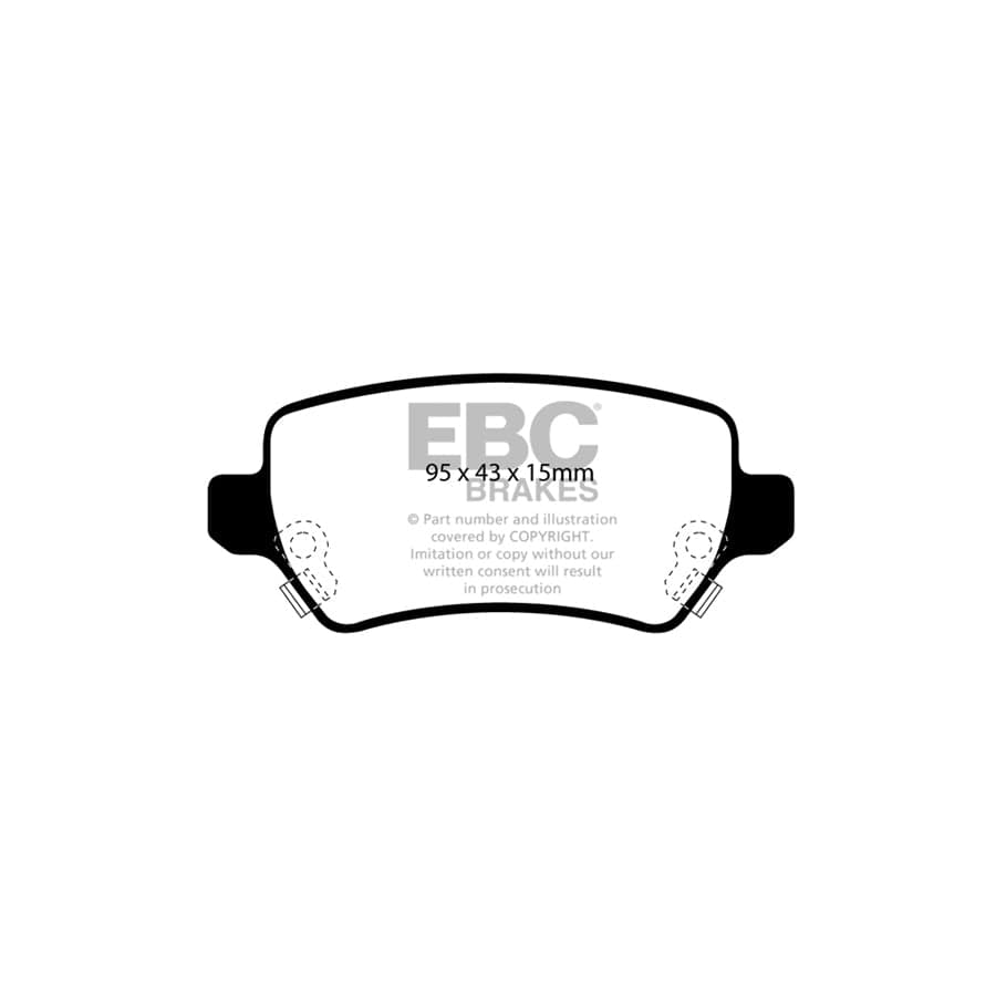 EBC PDKR694 Opel Vauxhall Ultimax Rear Brake Pad & Plain Disc Kit - Girling/TRW Caliper (Inc. Astra & Zafira) 2 | ML Performance UK Car Parts