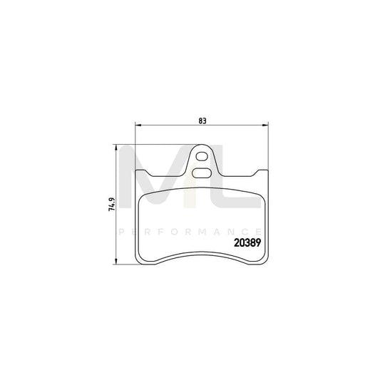 Brembo P 61 019 Brake Pad Set Excl. Wear Warning Contact | ML Performance Car Parts