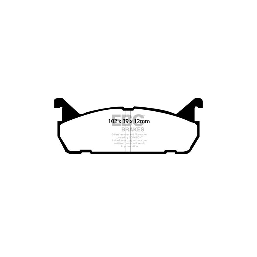 EBC DP4828R Mazda Yellowstuff Rear Brake Pads - Akebono Caliper 2 | ML Performance UK Car Parts