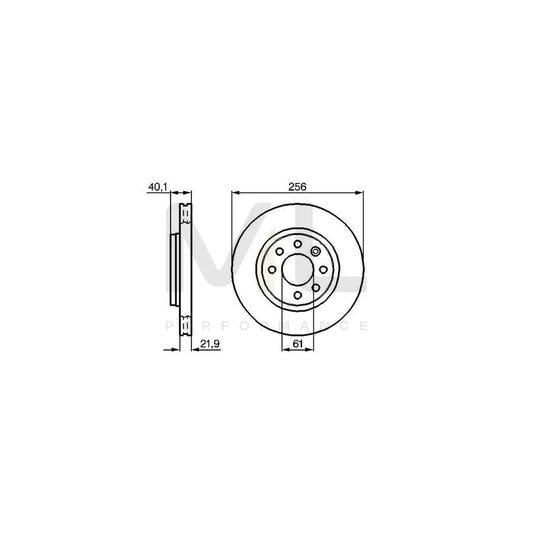 BOSCH 0 986 478 431 Brake Disc Internally Vented, Vented, Oiled, High-carbon | ML Performance Car Parts