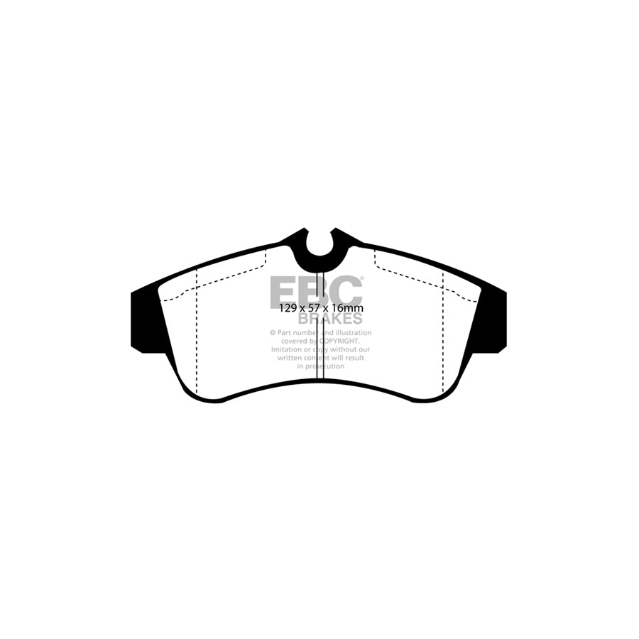 EBC DP4833R Nissan Yellowstuff Front Brake Pads - Sumitomo/Girling/TRW Caliper (Inc. Almera & Primera) 2 | ML Performance UK Car Parts