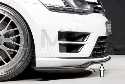 Rieger 00088091 VW Mk7 Mk7-Line Golf R Front Splitter 1 | ML Performance UK Car Parts