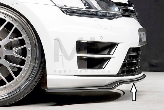 Rieger 00088091 VW Mk7 Mk7-Line Golf R Front Splitter 1 | ML Performance UK Car Parts