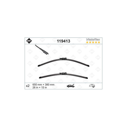 Swf Original Visioflex Set, Visioflex 119413 Wiper Blade | ML Performance UK Car Parts