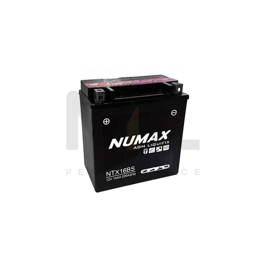 NTX16-BS Numax Motorcycle Battery 12V 14Ah FTH16-BS | Car Batteries UK | ML Performance Car Parts