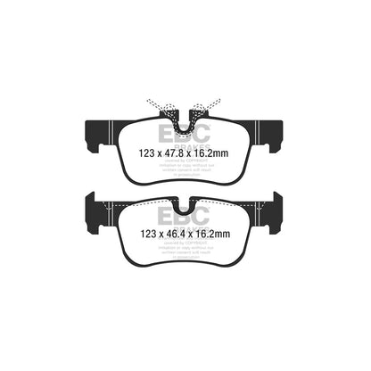 EBC PD07KR248 BMW F45 F44 F46 Redstuff Rear Brake Pad & USR Disc Kit - ATE Caliper 2 | ML Performance UK Car Parts