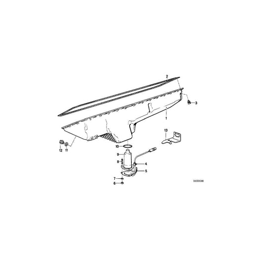 Genuine BMW 11131287084 E24 E28 E23 Oil Pan (Inc. 728i, 528i & 628CSi) | ML Performance UK Car Parts
