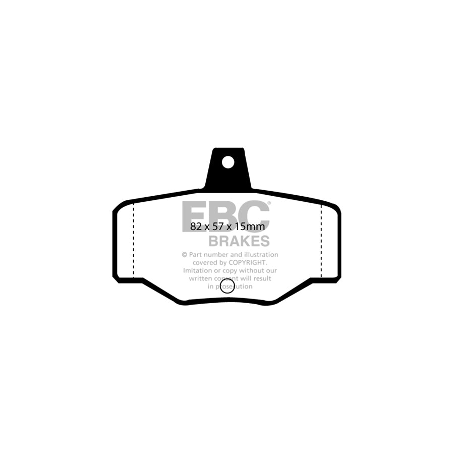 EBC DP4834R Nissan Yellowstuff Rear Brake Pads - Girling/TRW Caliper (Inc. Almera, Almera Tino, Primera, Pulsar) 2 | ML Performance UK Car Parts