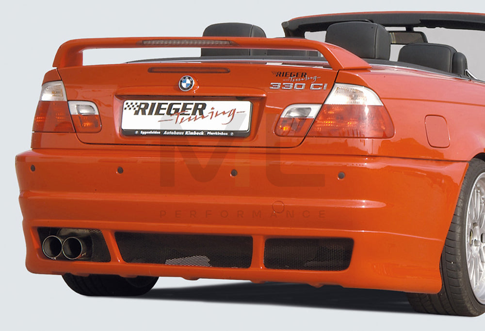 Rieger 00050213 BMW 3 Series E46 Rear Bumper 4 | ML Performance UK Car Parts