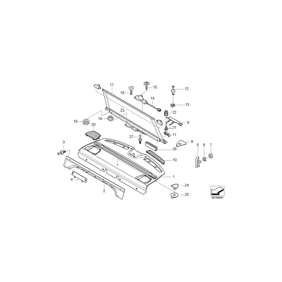 Genuine BMW 51468230771 E39 Cover Loudspeaker MARINEBLAU (Inc. 520d, 528i & 520i) | ML Performance UK Car Parts