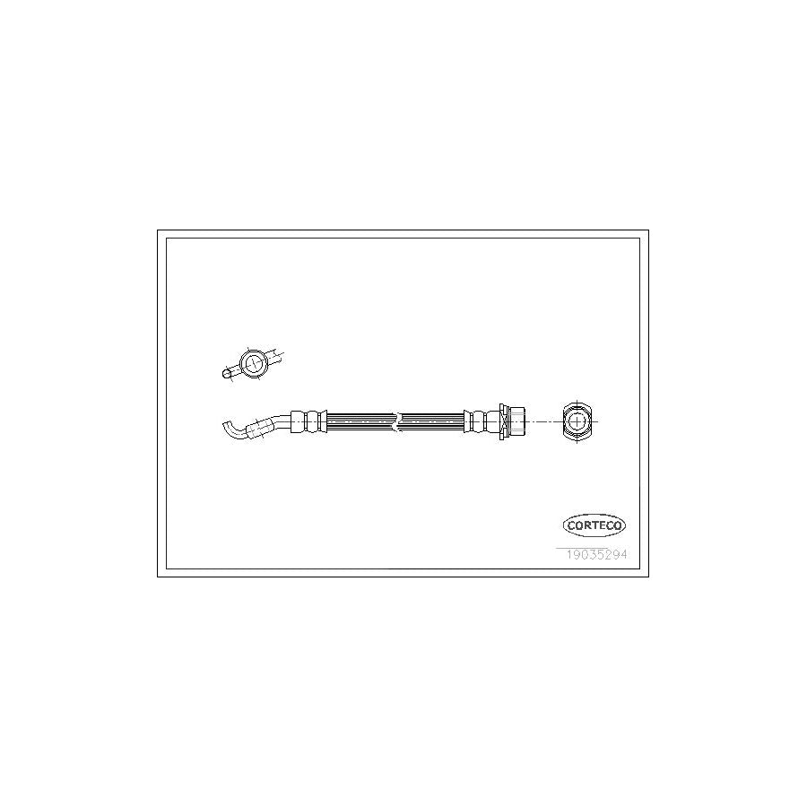 Corteco 19035294 Brake Hose For Toyota Avensis | ML Performance UK