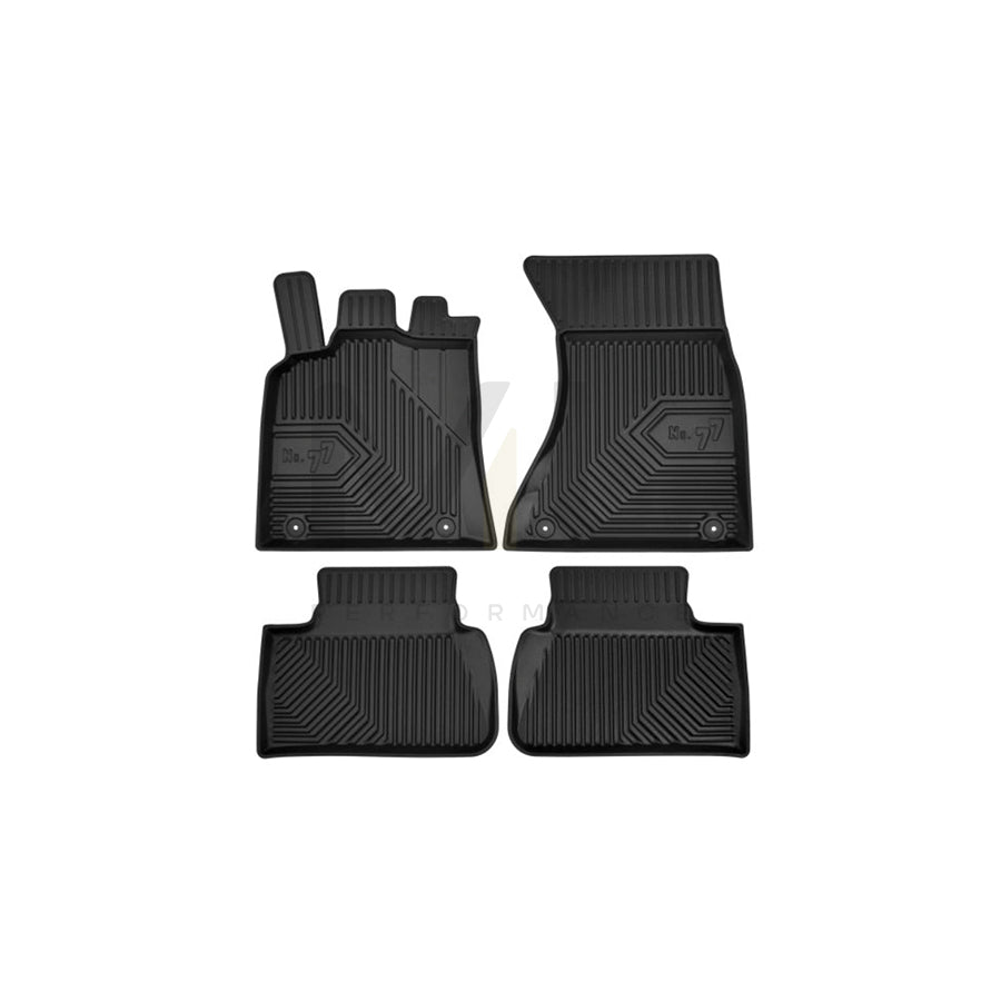 FROGUM Tailored 77407763 Floor mat set for PORSCHE Macan (95B) Elastomer, Front and Rear, Quantity: 4, Black | ML Performance Car Parts