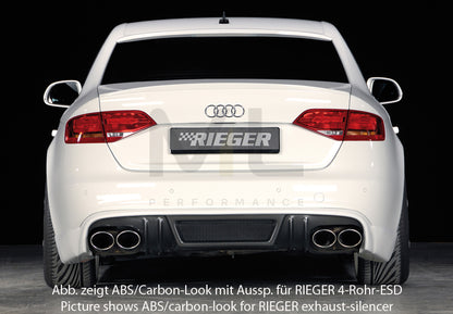 Rieger 00055514 Audi B8 B81 A4 Rear Diffuser 5 | ML Performance UK Car Parts
