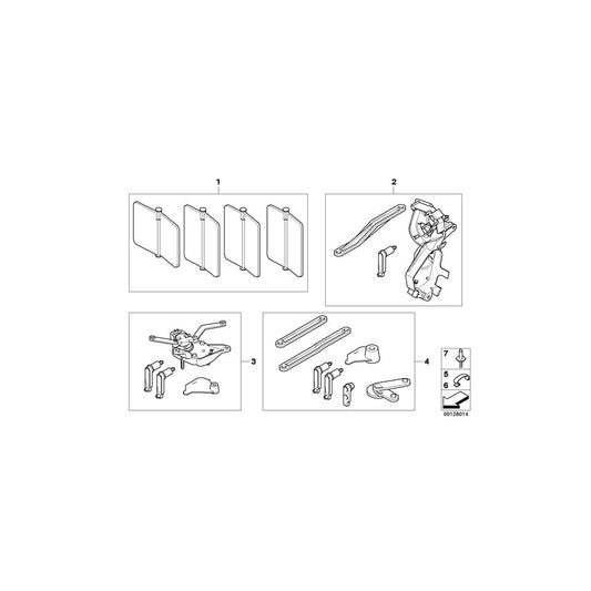 Genuine BMW 64116933907 E63 E64 E60 Set Of Small Parts Adjust.Lever (Inc. 530i, 545i & 528i) | ML Performance UK Car Parts