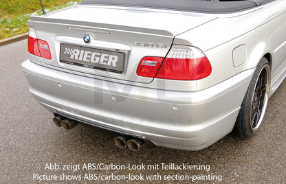 Rieger 00050113 BMW 3 Series E46 Rear Diffuser 3 | ML Performance UK Car Parts