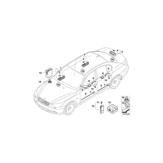 Genuine BMW 63316983035 E60 E61 Light Guide, Door Trim Panel, Left (Inc. 530i, 525i & 535xi) | ML Performance UK Car Parts