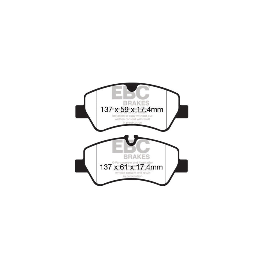EBC DP42152R Ford Yellowstuff Rear Brake Pads 2 | ML Performance UK Car Parts