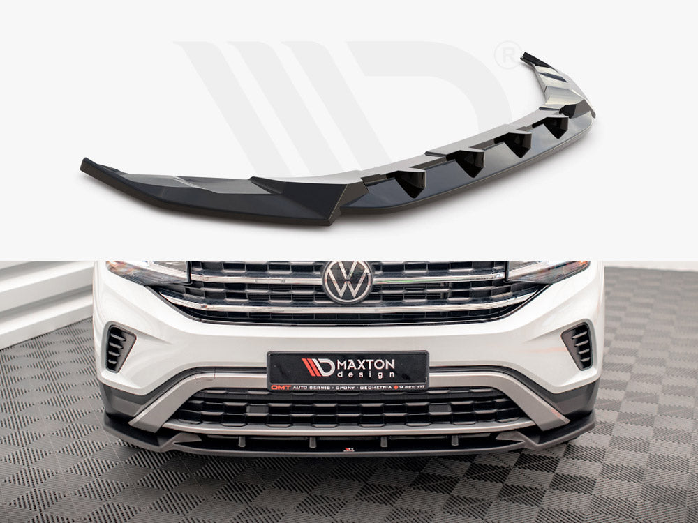Maxton Design VW-AT-1-CRS-FD1T Front Splitter V.1 VW Atlas Cross Sport (2020-) | ML Performance UK Car Parts