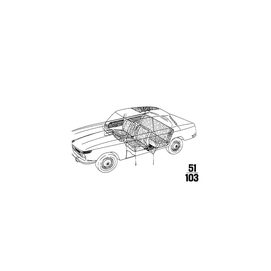 Genuine BMW 51921817041 E23 E24 E12 Upholstery Cloth VELOURS GRAU (Inc. 3.3Li, 2800Bav & 1502) | ML Performance UK Car Parts