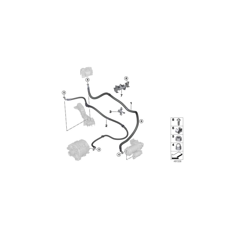 Genuine BMW 12428058643 Generator Cable (Inc. X3 M & X4 M) | ML Performance UK Car Parts