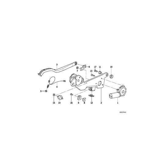 Genuine BMW 61628351859 E34 Motor Crank Arm (Inc. 530i, 525i & 520i) | ML Performance UK Car Parts