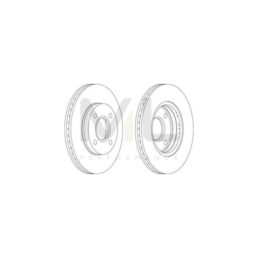 FERODO DDF1072C-1 Brake Disc Vented, Coated | ML Performance Car Parts