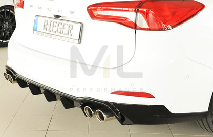 Rieger 00088243 Ford DEH Focus 4 Rear Diffuser (Inc. Focus 4 ST) 2 | ML Performance UK Car Parts