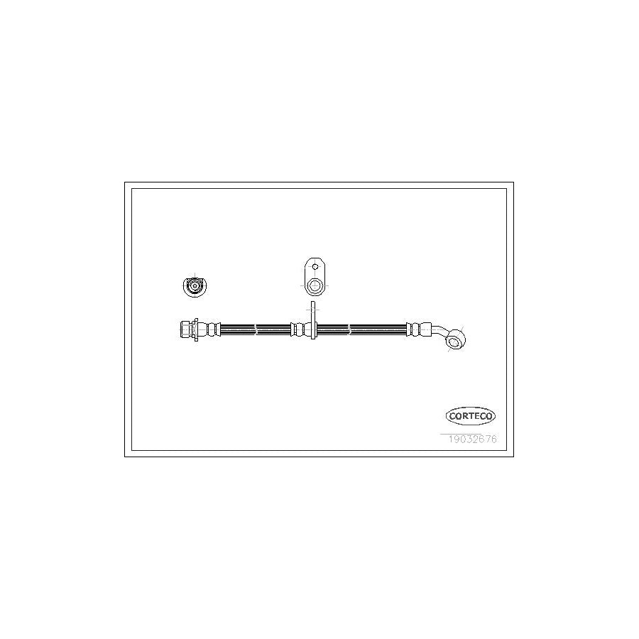 Corteco 19032676 Brake Hose For Honda Prelude Iv (Bb) | ML Performance UK