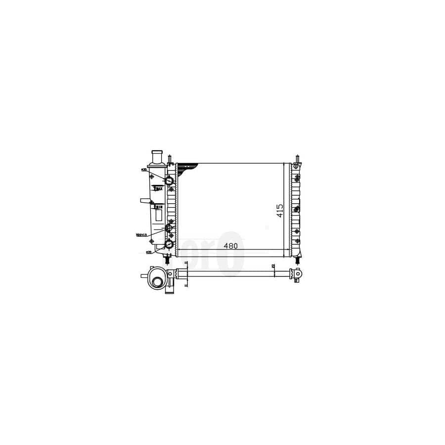 Abakus 0160170009 Engine Radiator | ML Performance UK