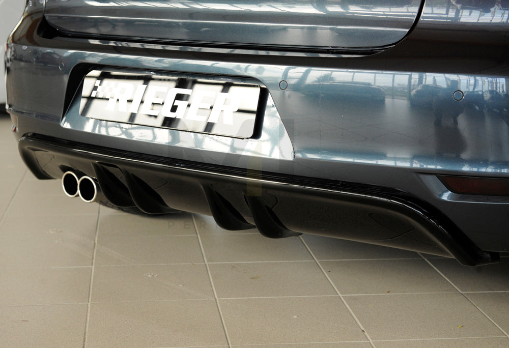 Rieger 00088019 VW Mk6 Golf GTD Rear Diffuser 7 | ML Performance UK Car Parts