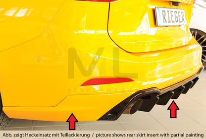 Rieger 00088239 Ford DEH Focus 4 Rear Diffuser (Inc. Focus 4 ST) 9 | ML Performance UK Car Parts