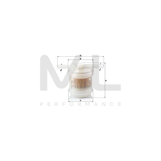 MANN-FILTER WK 42/14 Fuel filter In-Line Filter | ML Performance Car Parts