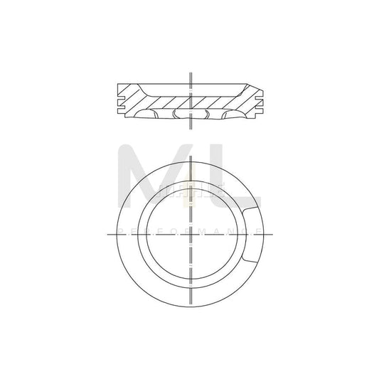 MAHLE ORIGINAL 033 04 01 Piston 81,26 mm | ML Performance Car Parts