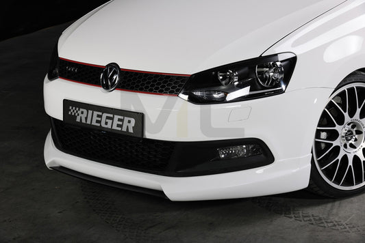 Rieger 00047211 VW 6R Mk6 Polo Front Splitter 1 | ML Performance UK Car Parts
